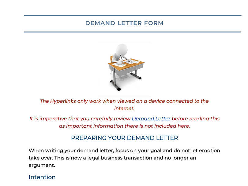 Demand Letter Form